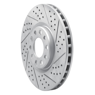 R1 13-23 Chrysler 200 Front Right Drilled & Slotted Geo-Carbon Rotor