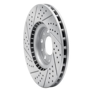 R1 13-23 Chrysler 200 Front Right Drilled & Slotted Geo-Carbon Rotor