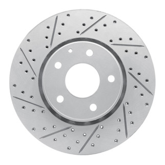 R1 16-25 Mazda 6 Front Left Drilled & Slotted Geo-Carbon Rotor