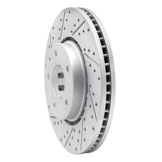 R1 16-25 Mazda 6 Front Left Drilled & Slotted Geo-Carbon Rotor