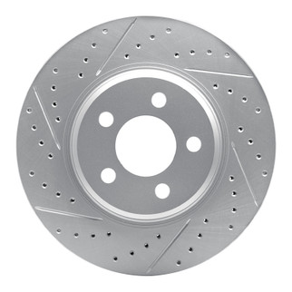 R1 07-12 Mazda Cx-7 Front Left Drilled & Slotted Geo-Carbon Rotor