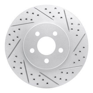 R1 95-06 Chrysler Sebring Front Right Drilled & Slotted Geo-Carbon Rotor