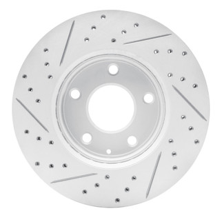 R1 14-24 Mazda Cx-3 Front Right Drilled & Slotted Geo-Carbon Rotor