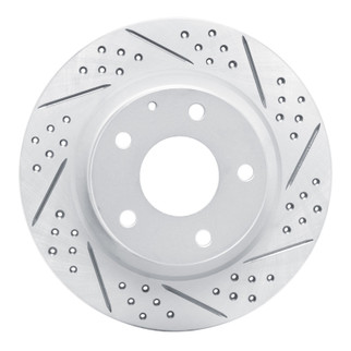 R1 14-21 Mazda 6 Rear Right Drilled & Slotted Geo-Carbon Rotor