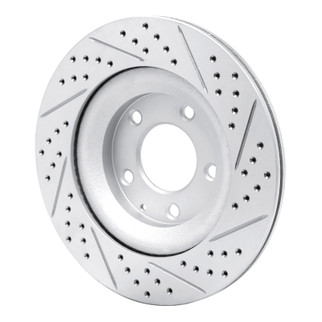 R1 04-11 Mazda Rx-8 Rear Left Drilled & Slotted Geo-Carbon Rotor