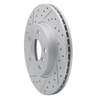 R1 14-24 Mini Cooper (Excl Clubman Front Left Drilled & Slotted Geo-Carbon Rotor
