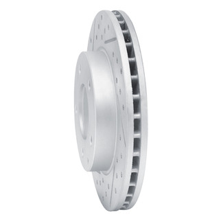 R1 93-03 Ford Probe Front Left Drilled & Slotted Geo-Carbon Rotor