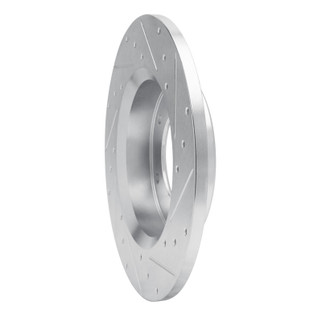 R1 79-80 Toyota Pickup Front Left Drilled & Slotted Silver Brake Rotor