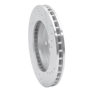 R1 91-95 Toyota MR2 Front Left Drilled & Slotted Silver Brake Rotor
