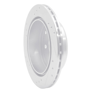 R1 82-85 Toyota Celica Rear Right Drilled & Slotted Silver Brake Rotor