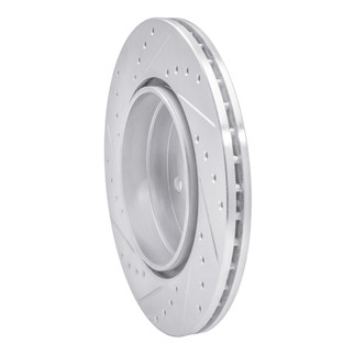 R1 92-99 Mercedes-Benz 500SEL Rear Right Drilled & Slotted Silver Brake Rotor