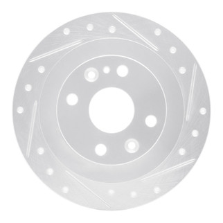 R1 07-15 Toyota AVanZA (Mexico) Front Right Drilled & Slotted Silver Brake Rotor