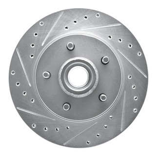 R1 77-78 Buick Riviera Front Left Drilled & Slotted Silver Brake Rotor