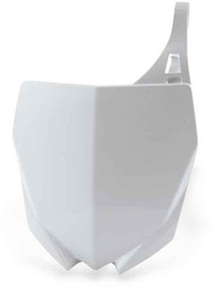 Front Number Plate White
