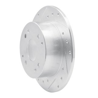 R1 92-94 Acura Vigor Rear Left Drilled & Slotted Silver Brake Rotor