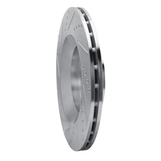 R1 17-24 Maserati LeVante Rear Right Drilled & Slotted Silver Brake Rotor