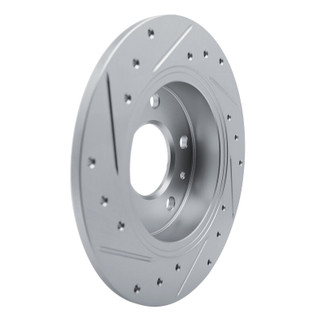 R1 20-25 Buick Encore GX Rear Right Drilled & Slotted Silver Brake Rotor