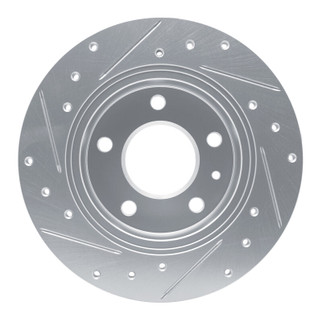 R1 20-25 Buick Encore GX Rear Right Drilled & Slotted Silver Brake Rotor