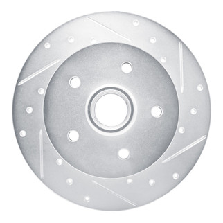 R1 86-91 Volkswagen Vanagon Front Right Drilled & Slotted Silver Brake Rotor