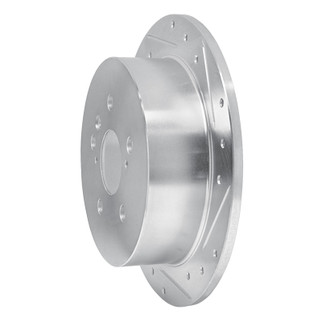 R1 04-09 Lexus RX350 Rear Right Drilled & Slotted Silver Brake Rotor