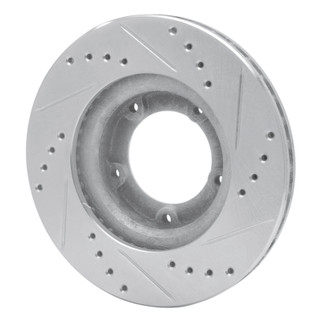 R1 89-08 Toyota Hilux (Mexico) Front Left Drilled & Slotted Silver Brake Rotor