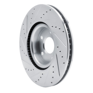 R1 20-25 Ford Escape Front Right Drilled & Slotted Silver Brake Rotor