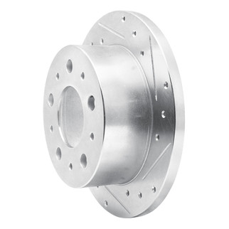 R1 14-21 Ram Promaster 2500 Rear Right Drilled & Slotted Silver Brake Rotor