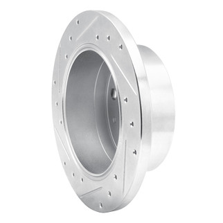 R1 14-21 Ram Promaster 2500 Rear Right Drilled & Slotted Silver Brake Rotor