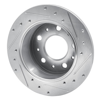 R1 14-21 Ram Promaster 2500 Rear Left Drilled & Slotted Silver Brake Rotor