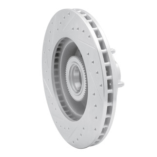 R1 03-03 Dodge Ram 1500 Van Front Right Drilled & Slotted Silver Brake Rotor