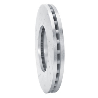 R1 14-19 Ford Transit-150 Front Right Drilled & Slotted Silver Brake Rotor