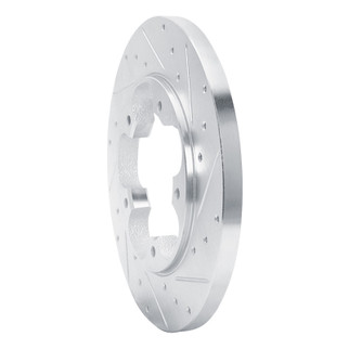 R1 15-25 Ford Transit-150 Rear Right Drilled & Slotted Silver Brake Rotor