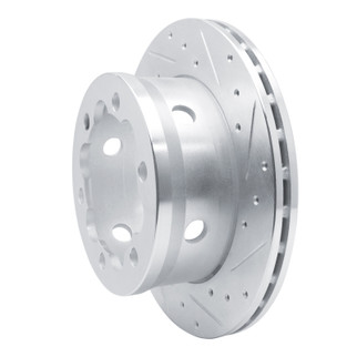 R1 02-06 Dodge Sprinter 3500 Rear Right Drilled & Slotted Silver Brake Rotor