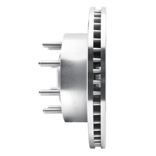 R1 06-12 Ford F-250 2WD (Super Duty) Front Right Drilled & Slotted Silver Brake Rotor