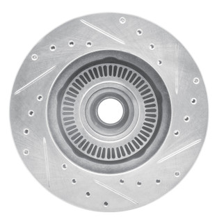 R1 98-02 Ford Ranger (USA/Canada) Front Right Drilled & Slotted Silver Brake Rotor