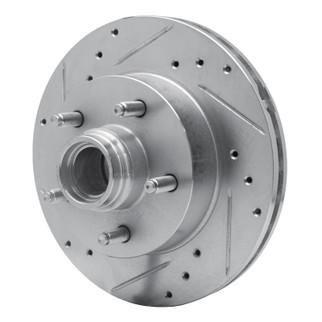 R1 98-02 Ford Ranger (USA/Canada) Front Left Drilled & Slotted Silver Brake Rotor