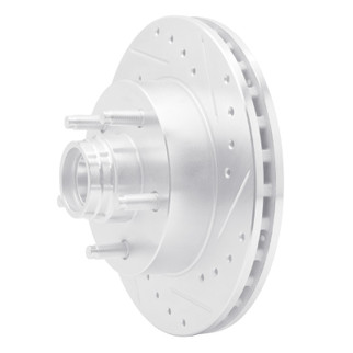 R1 98-02 Ford Ranger (USA/Canada) Front Right Drilled & Slotted Silver Brake Rotor