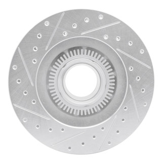 R1 95-97 Ford Ranger (USA/Canada) Front Right Drilled & Slotted Silver Brake Rotor