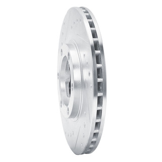 R1 86-06 Chevrolet Luv Pickup (Mexico) Front Left Drilled & Slotted Silver Brake Rotor