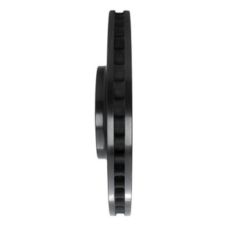 R1 10-17 Lexus LS460 Left Front Drilled & Slotted Black Brake Rotor