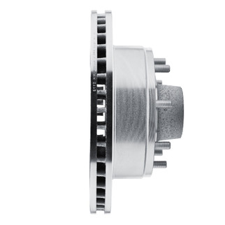 R1 80-85 Ford E-250 Econoline Club Wagon Front Right Drilled & Slotted Silver Brake Rotor