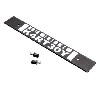 Kartboy Subaru License Plate Delete - Black Barcode