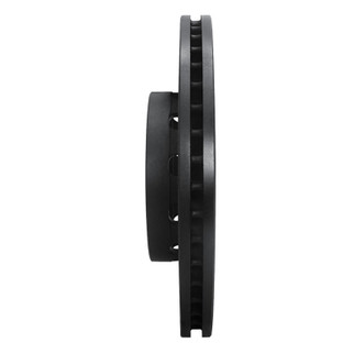 R1 90-91 Audi 90 Quattro Front Right Drilled & Slotted Black Brake Rotor