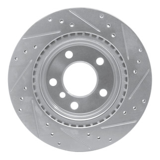 R1 06-21 BMW 220i (Mexico) Rear Left Drilled & Slotted Silver Brake Rotor