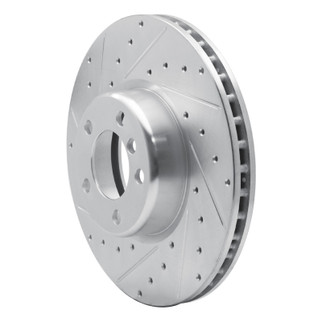 R1 12-21 BMW 228I Front Left Drilled & Slotted Silver Brake Rotor