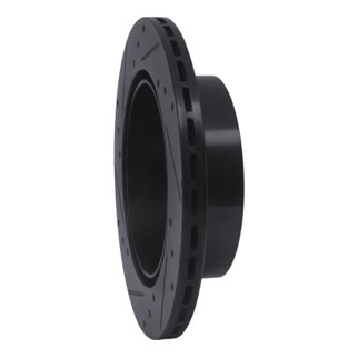 R1 92-96 Mitsubishi DIAMANTE Rear Right Drilled & Slotted Black Brake Rotor