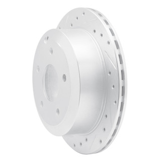R1 05-06 Pontiac GTO Rear Left Drilled & Slotted Silver Brake Rotor