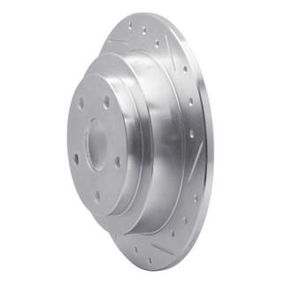 R1 92-97 Subaru SVX Rear Right Drilled & Slotted Silver Brake Rotor