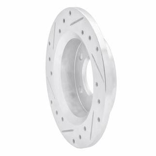 R1 84-88 Pontiac 6000 Rear Right Drilled & Slotted Silver Brake Rotor