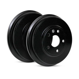 R1 73-98 International/Navistar 1700 Loadstar Conventional Rear Left Drill & Slot Black Brake Rotor